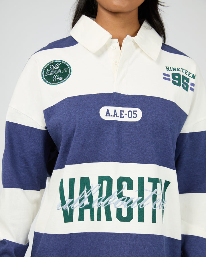 Hudson Ls Rugby Stripe
