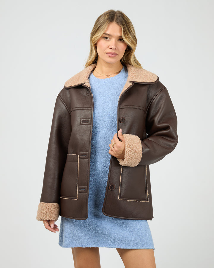 Hendrix Coat Brown