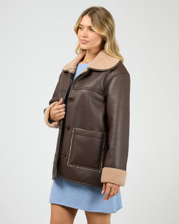 Hendrix Coat Brown