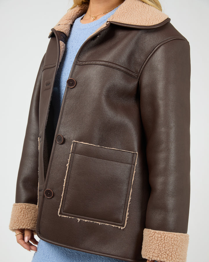 Hendrix Coat Brown