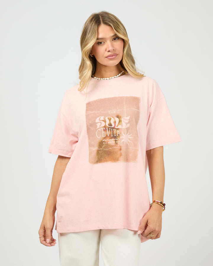 Postcard Relaxed Tee Rose