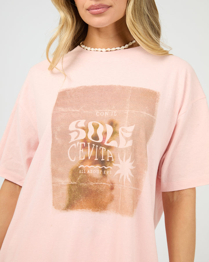 Postcard Relaxed Tee Rose