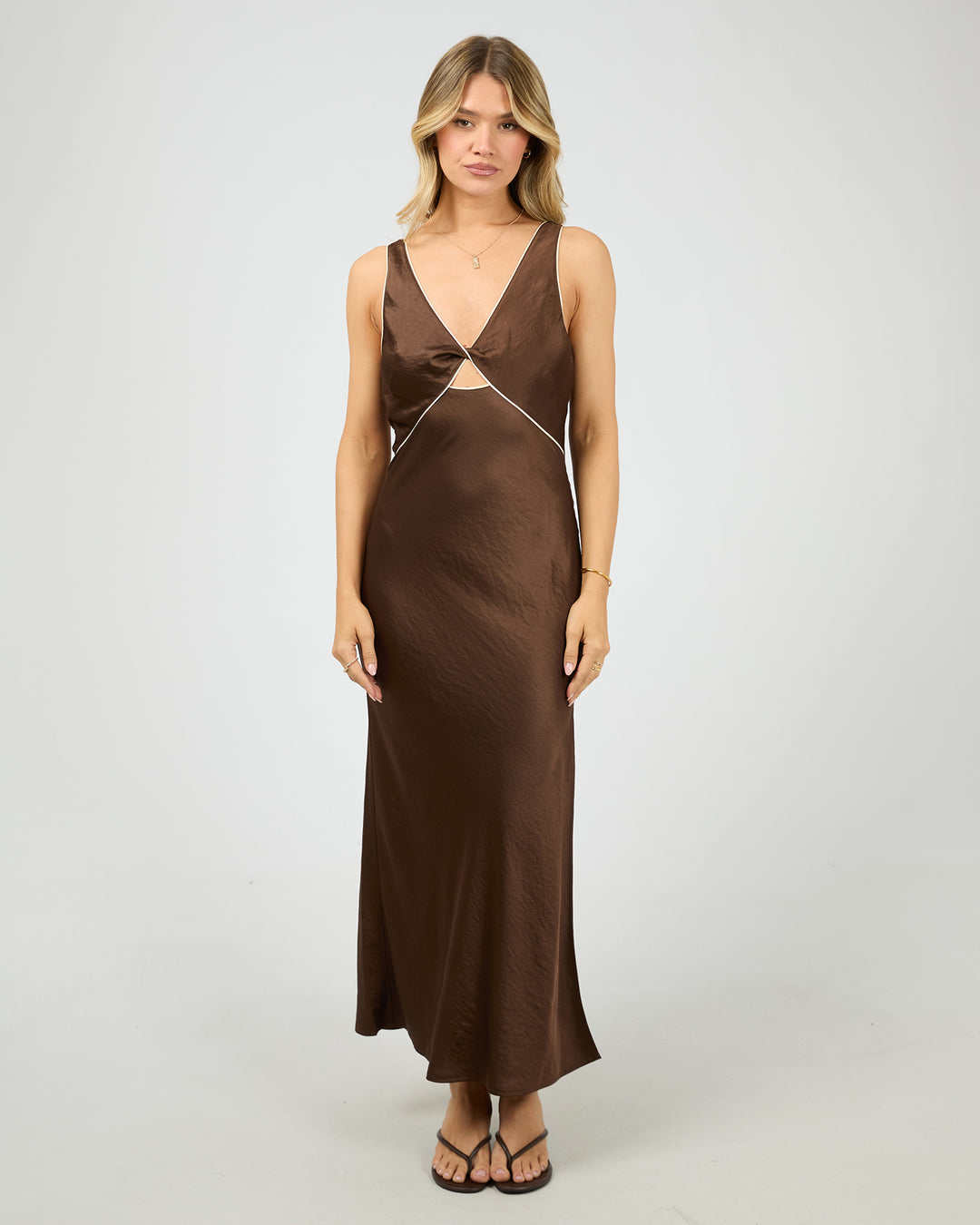 Postcard Maxi Dress Brown