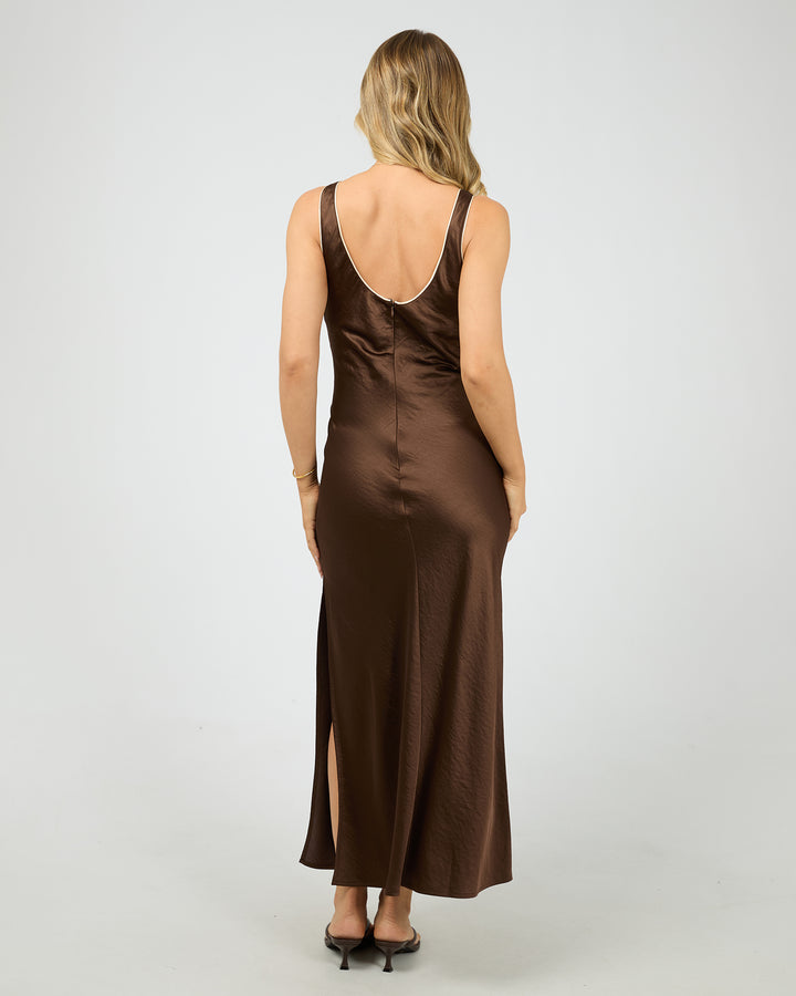 Postcard Maxi Dress Brown