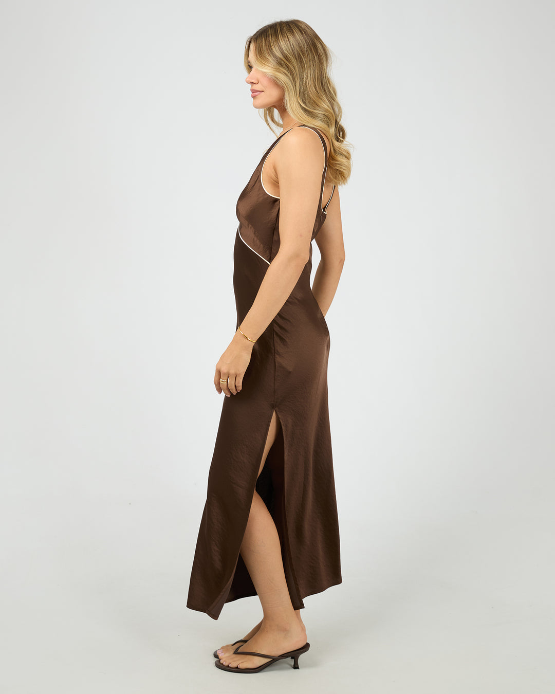 Postcard Maxi Dress Brown