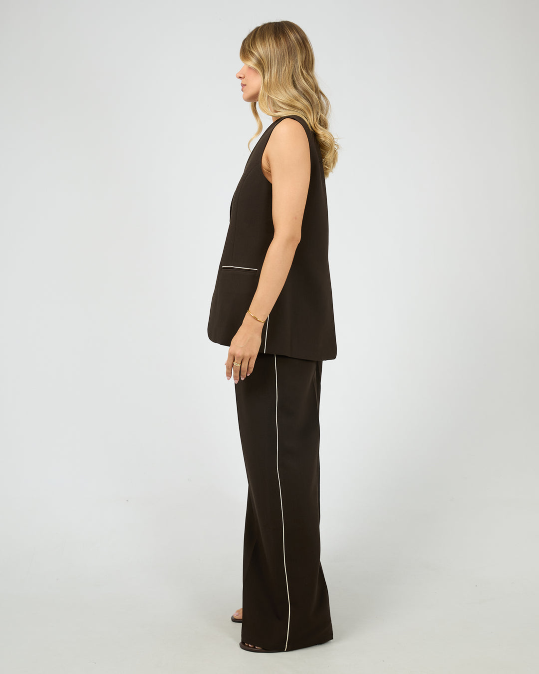 Postcard Wide Leg Pant Brown