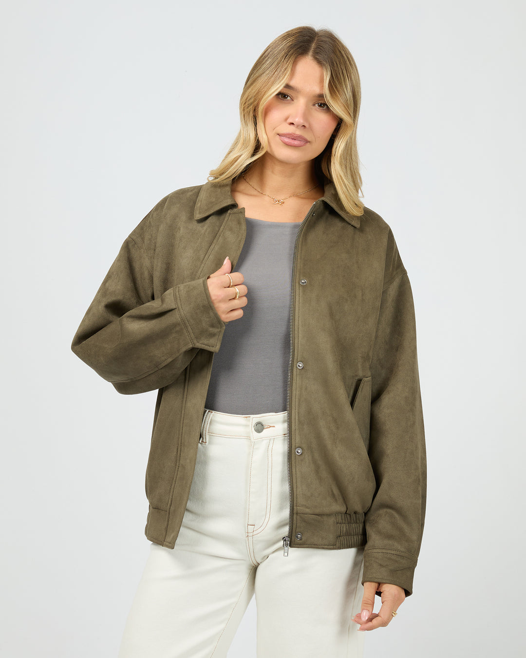 Kira Bomber Khaki