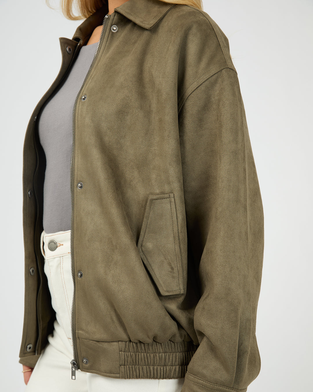Kira Bomber Khaki