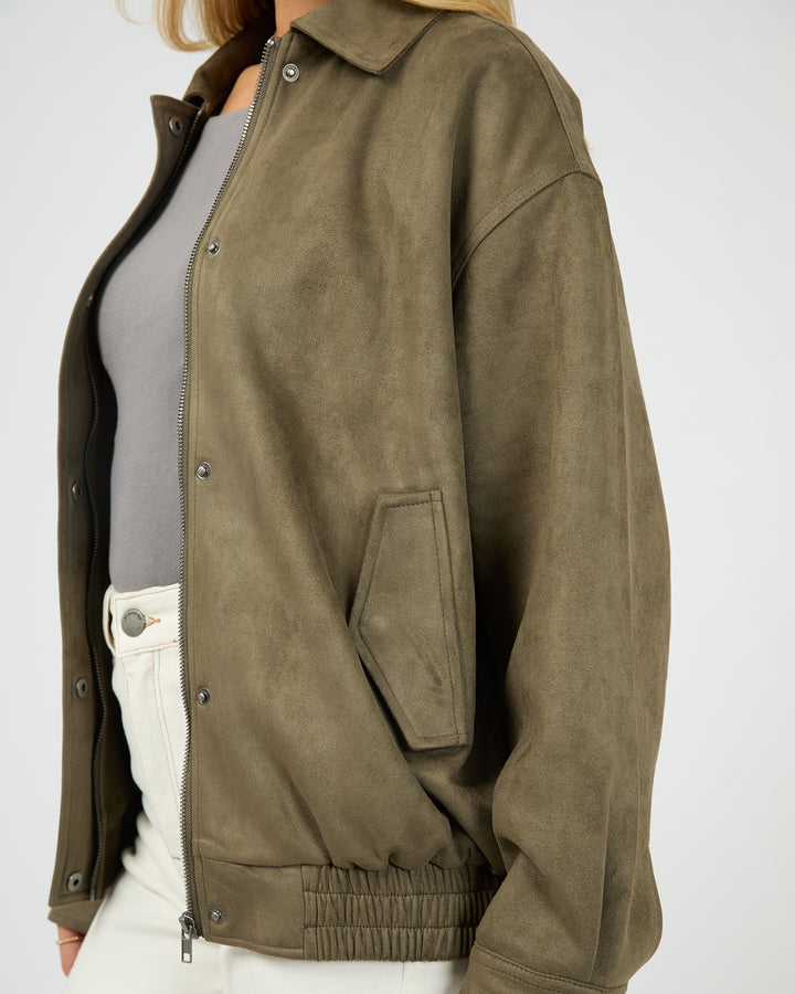 Kira Bomber Khaki