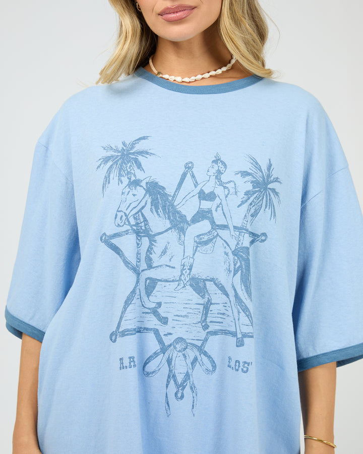 Pony Island Tee Light Blue