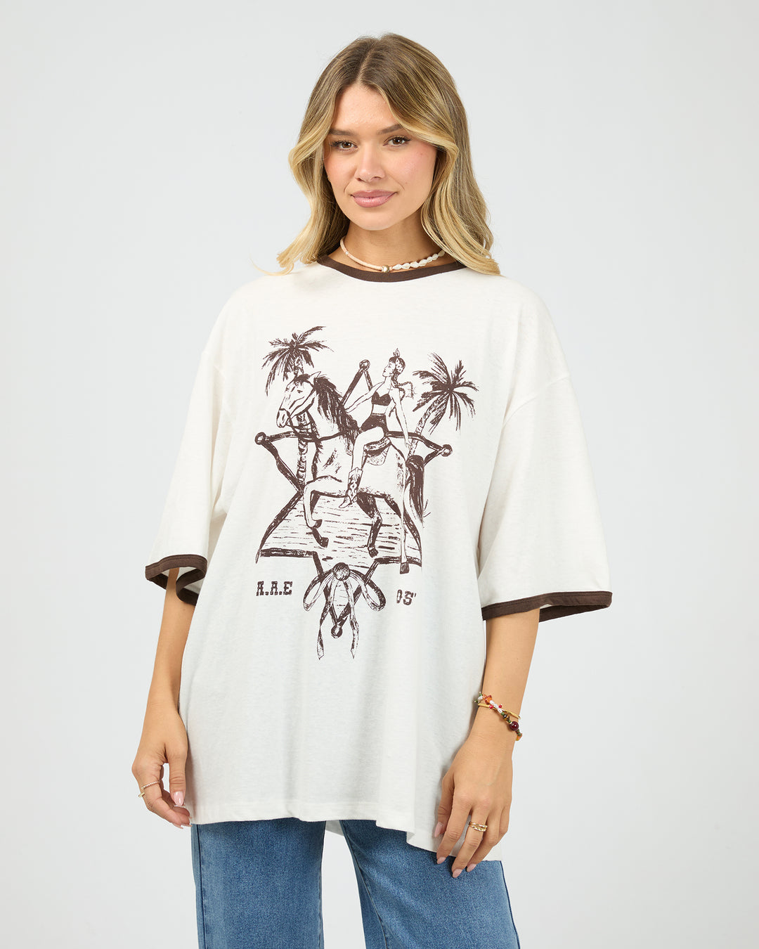 Pony Island Tee Vintage White