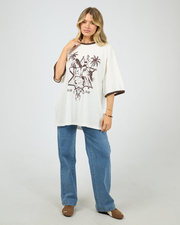 Pony Island Tee Vintage White