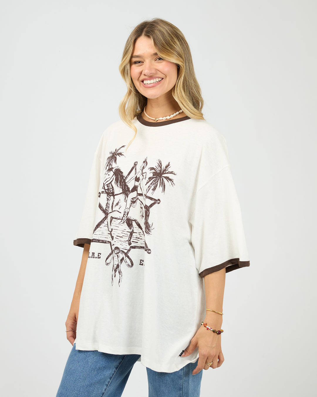 Pony Island Tee Vintage White