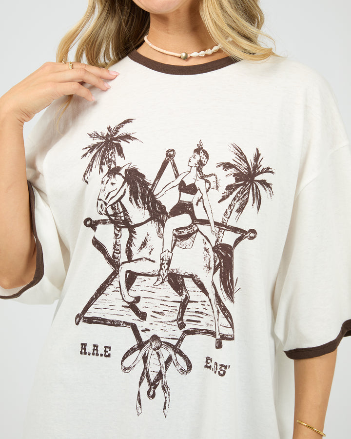 Pony Island Tee Vintage White