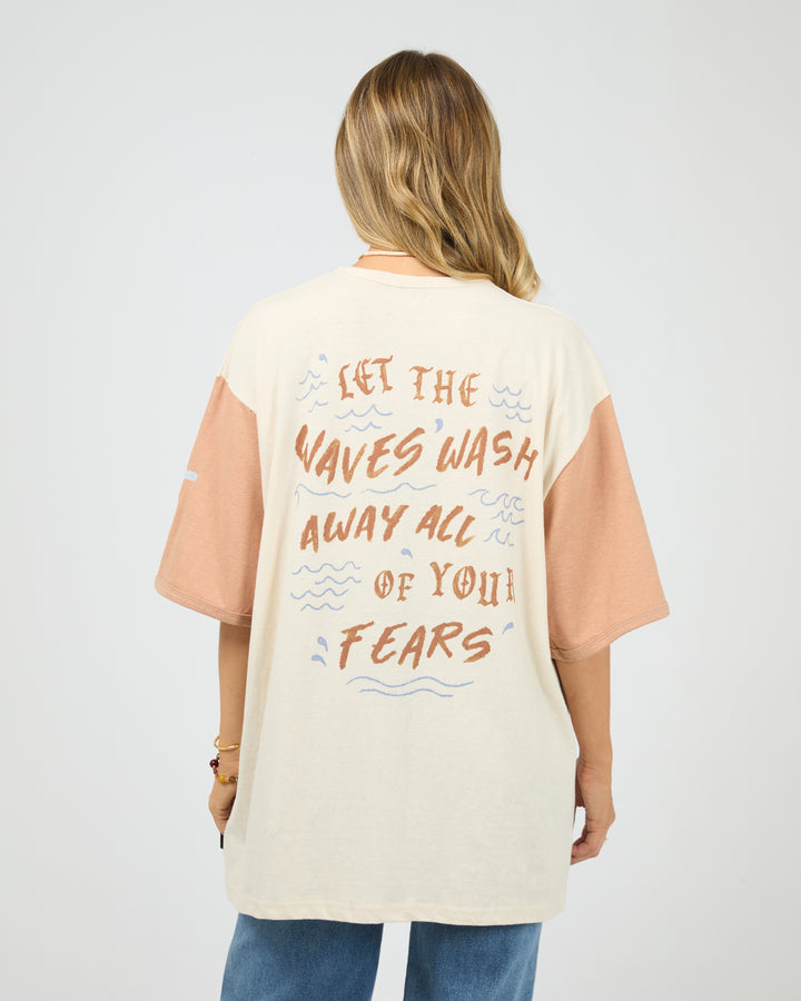Sun Salt Sea Oversized Tee Vanilla