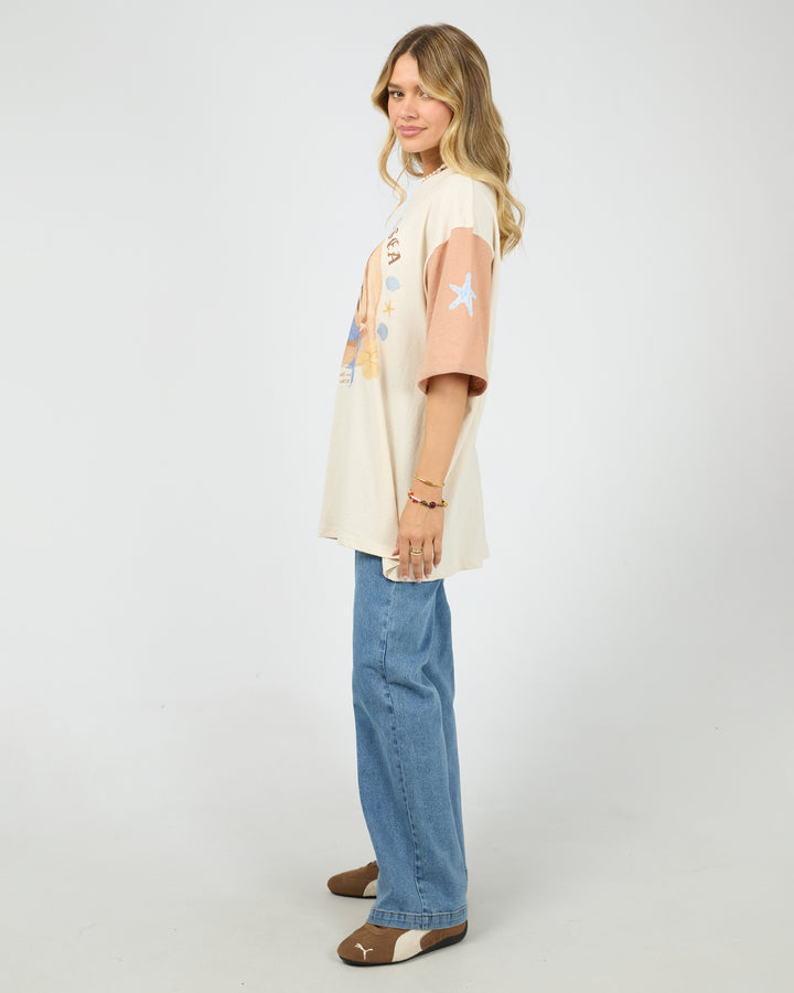 Sun Salt Sea Oversized Tee Vanilla