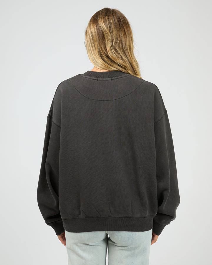 Hibiscus Box Crew Washed Black