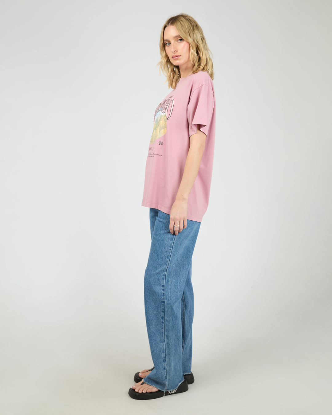 Rocky Mountains Relaxed Tee Quartz Pink