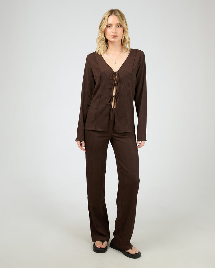 Shania Knit Top Brown