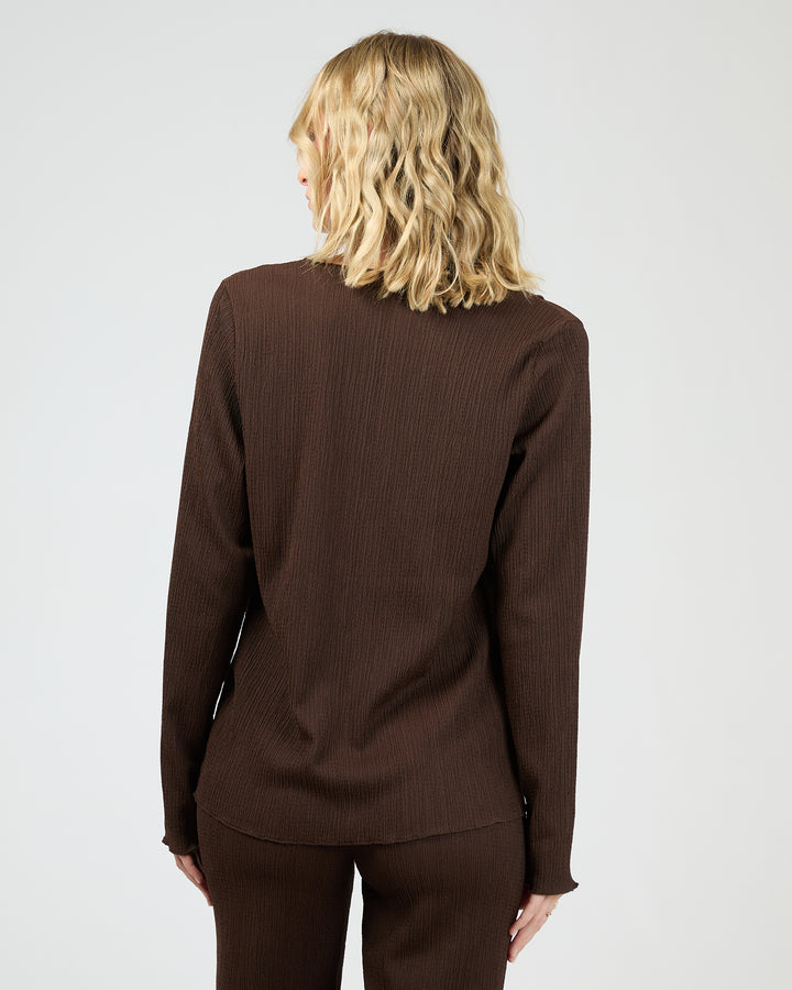 Shania Knit Top Brown
