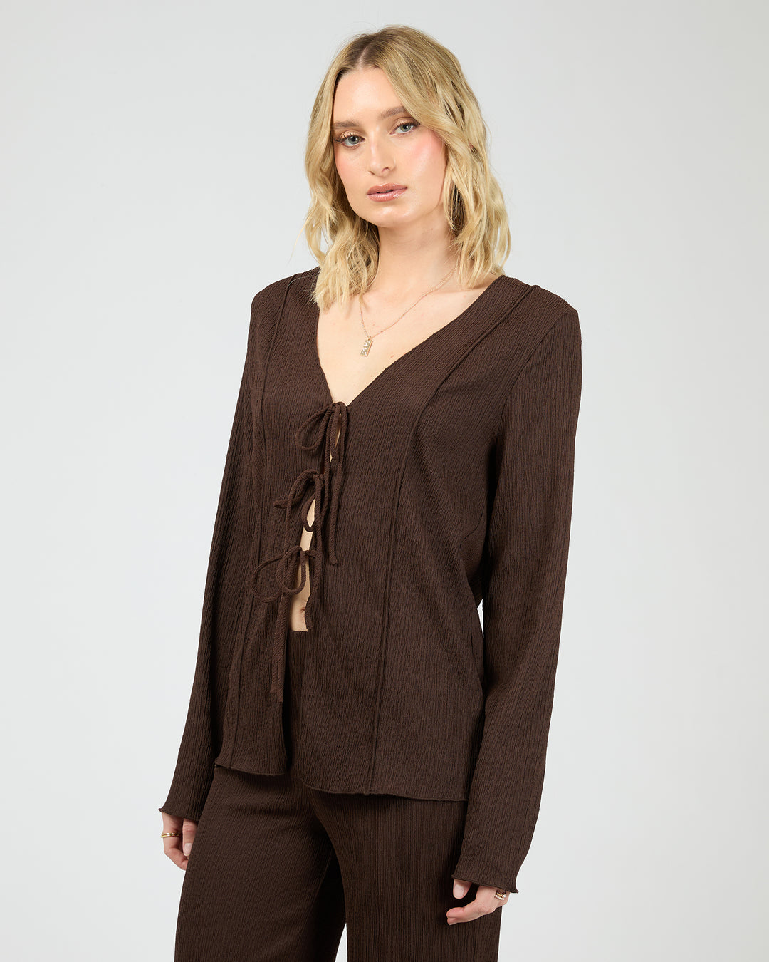 Shania Knit Top Brown