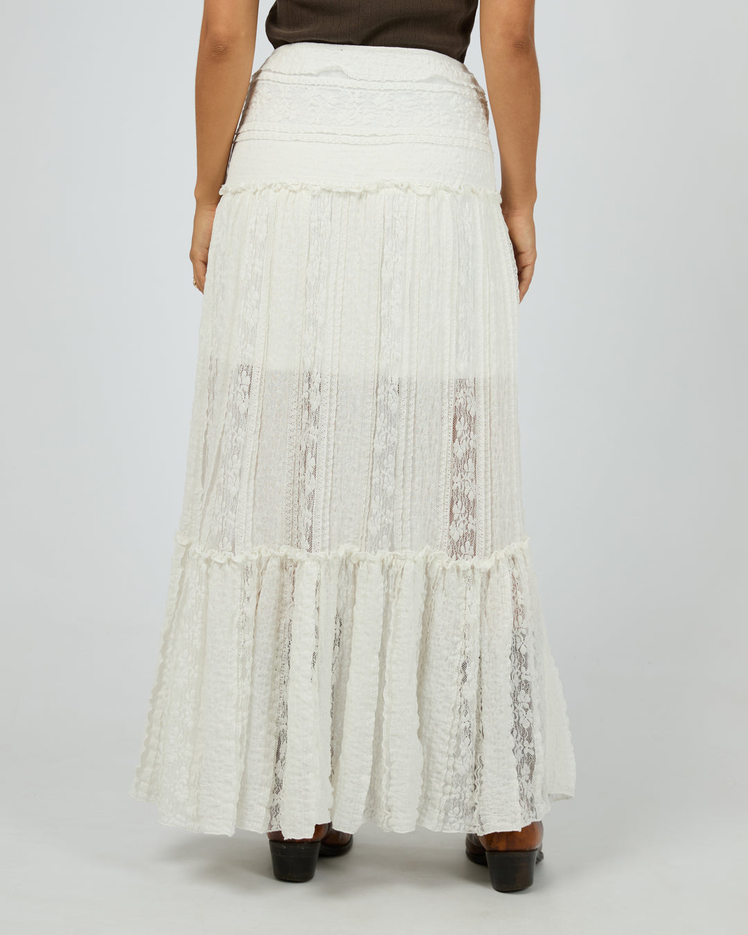 Jessie Maxi Skirt Vintage White
