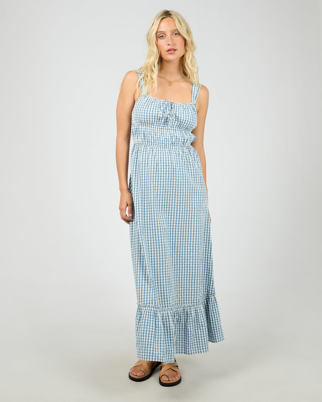 Micky Maxi Dress Check
