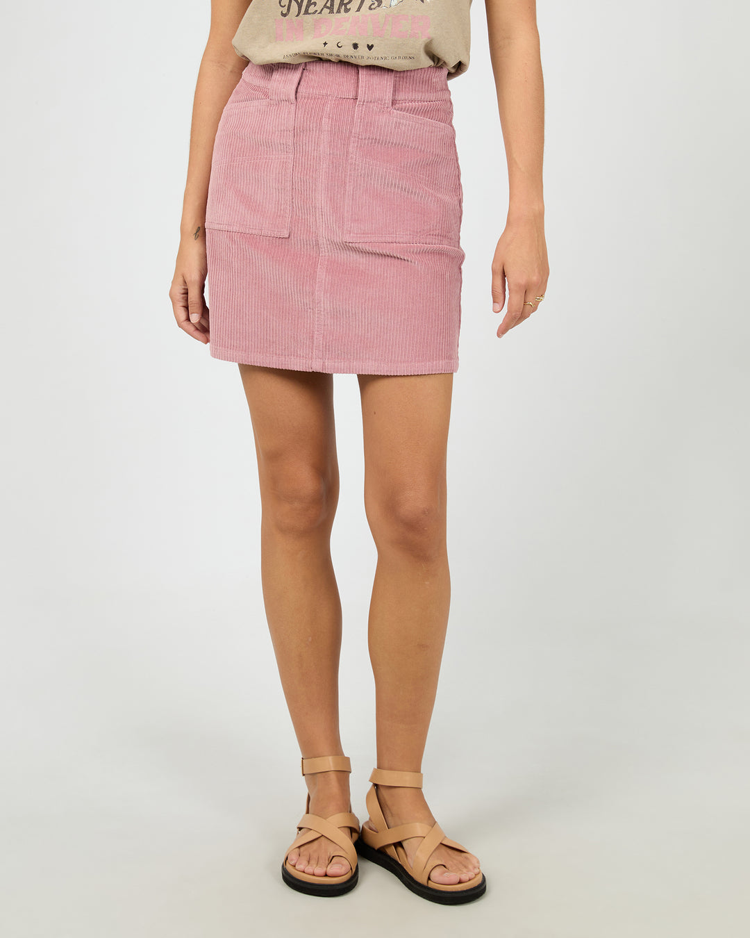 Bailey Cord Skirt Quartz Pink
