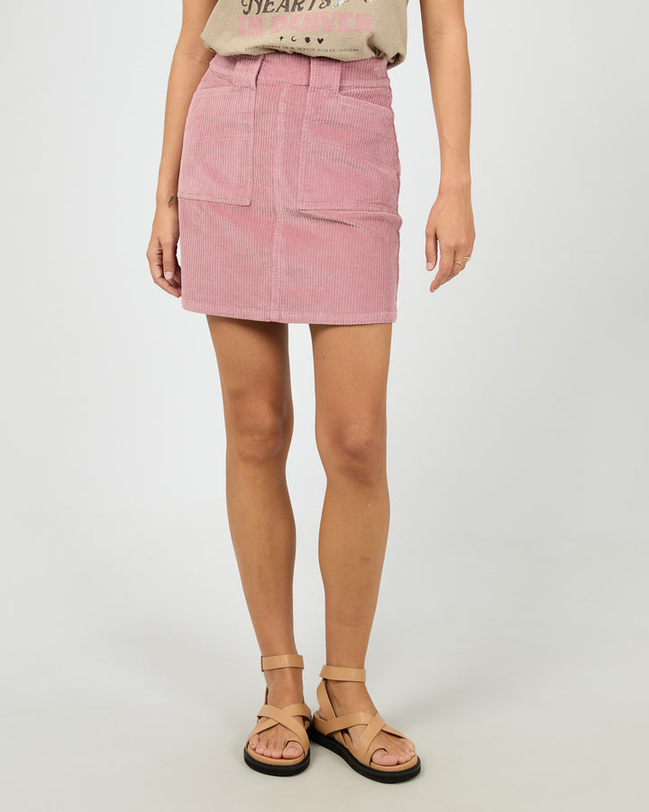Bailey Cord Skirt Quartz Pink