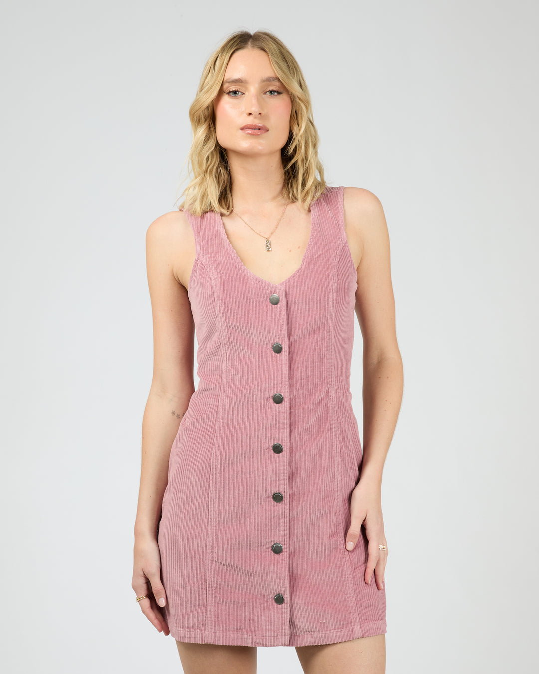 Bailey Cord Dress Quartz Pink