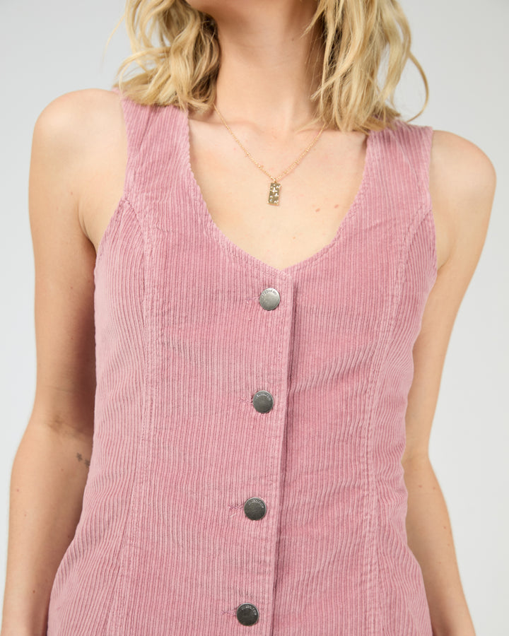 Bailey Cord Dress Quartz Pink
