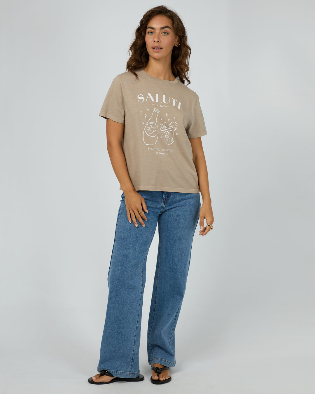 Saluti Regular Tee Stone