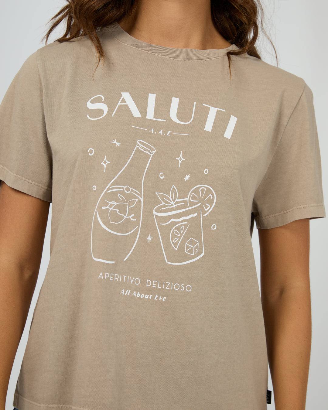 Saluti Regular Tee Stone