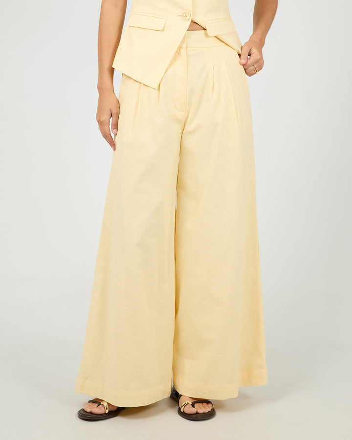 Alessa Linen Pant Yellow