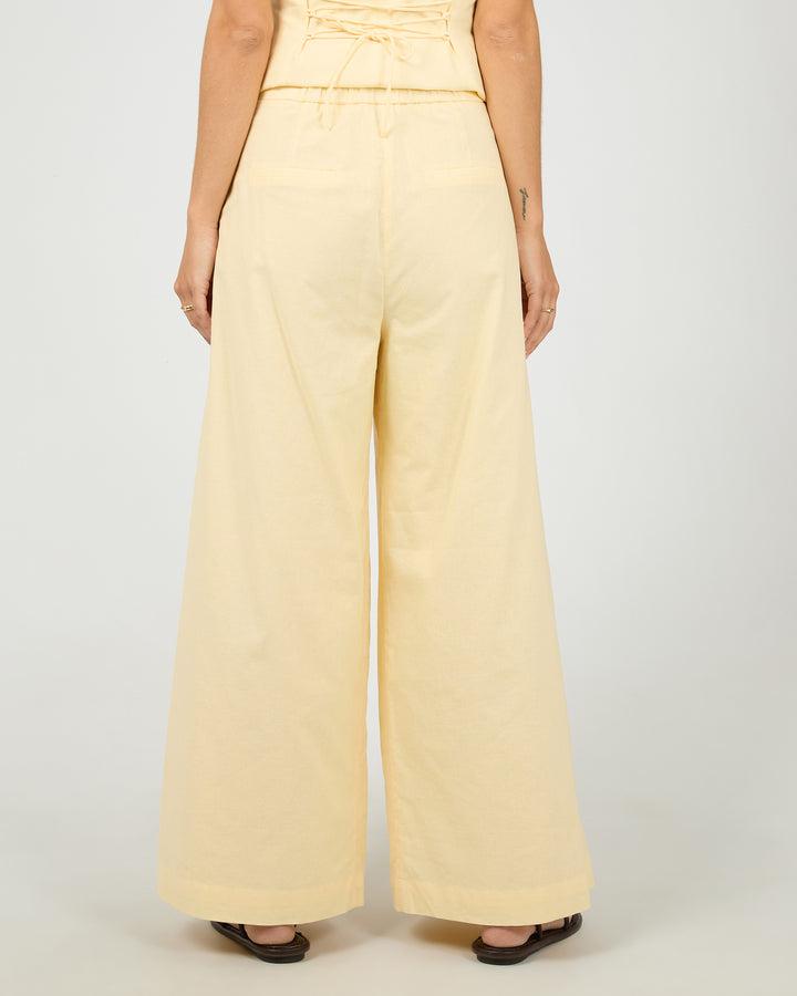 Alessa Linen Pant Yellow