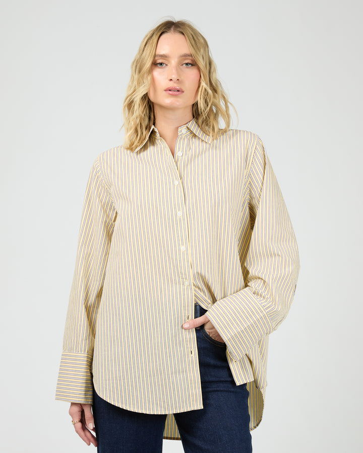 Nara Stripe Shirt Yellow