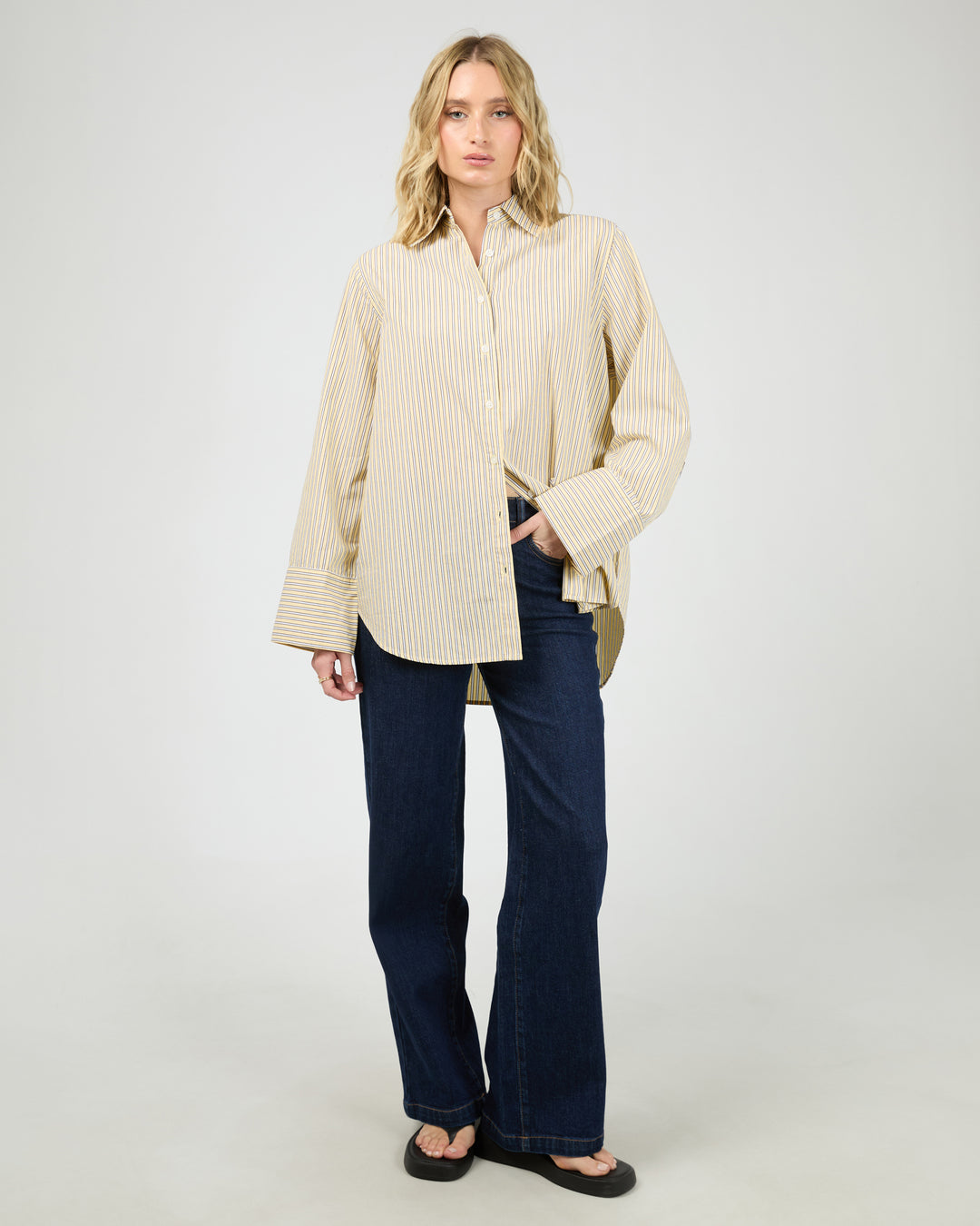 Nara Stripe Shirt Yellow