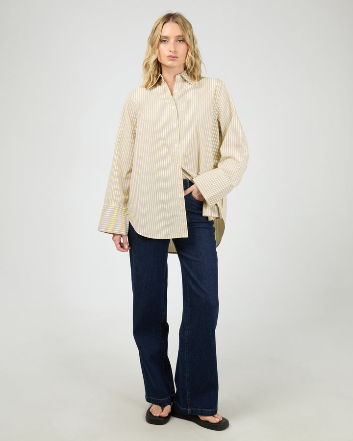 Nara Stripe Shirt Yellow