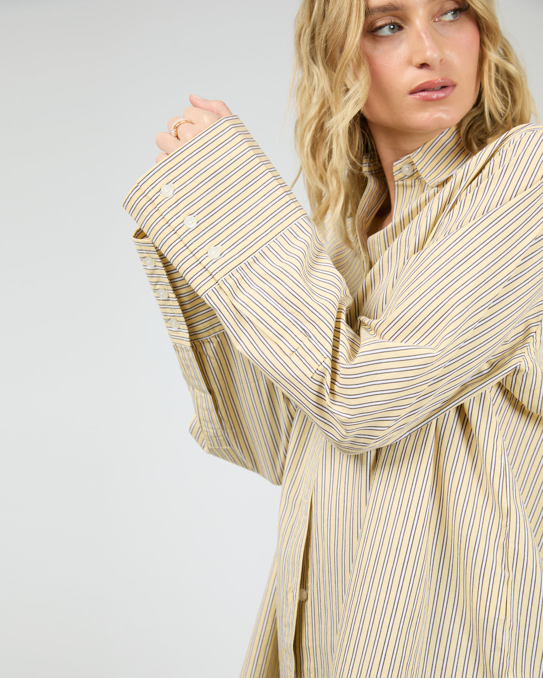 Nara Stripe Shirt Yellow