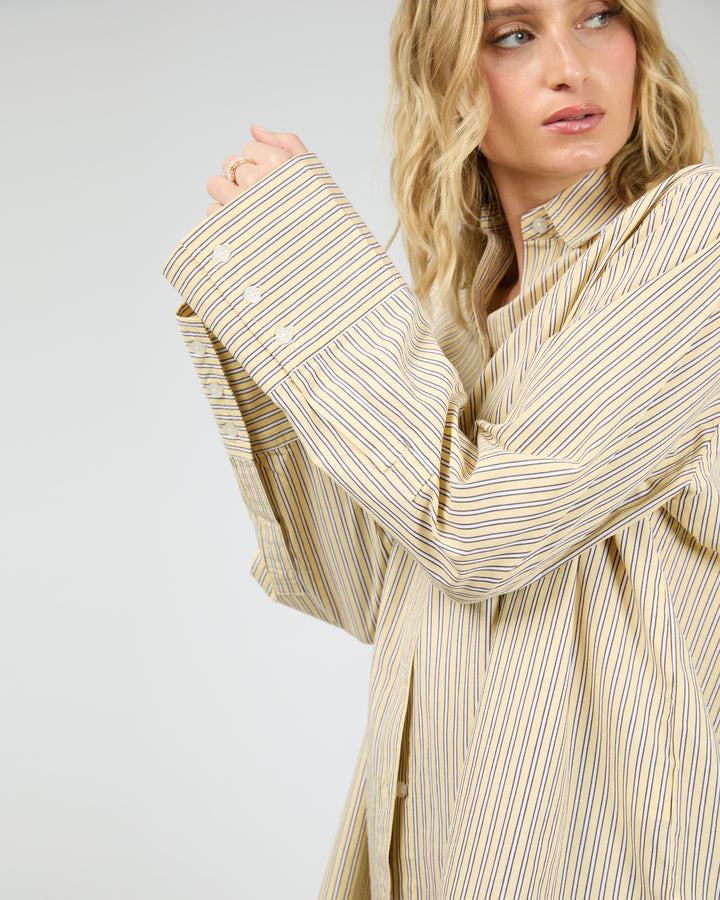 Nara Stripe Shirt Yellow