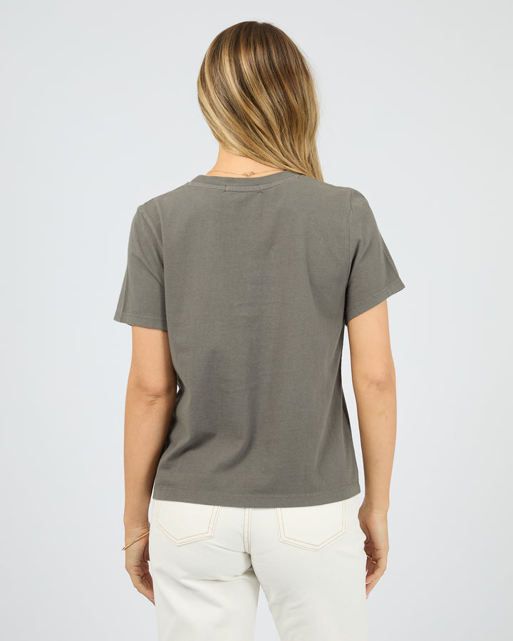 Positano Regular Tee Charcoal