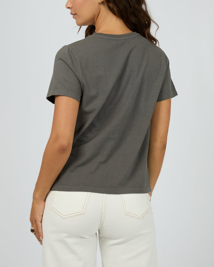Positano Regular Tee Charcoal