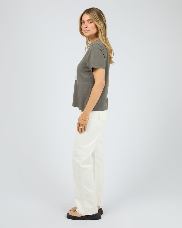 Positano Regular Tee Charcoal
