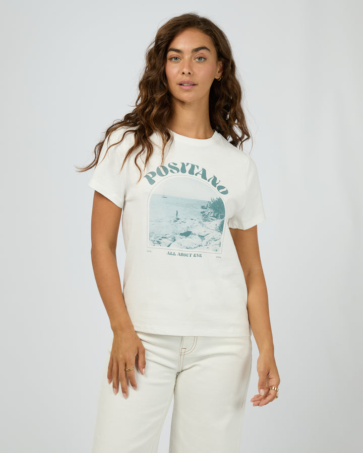 Positano Regular Tee Vintage White