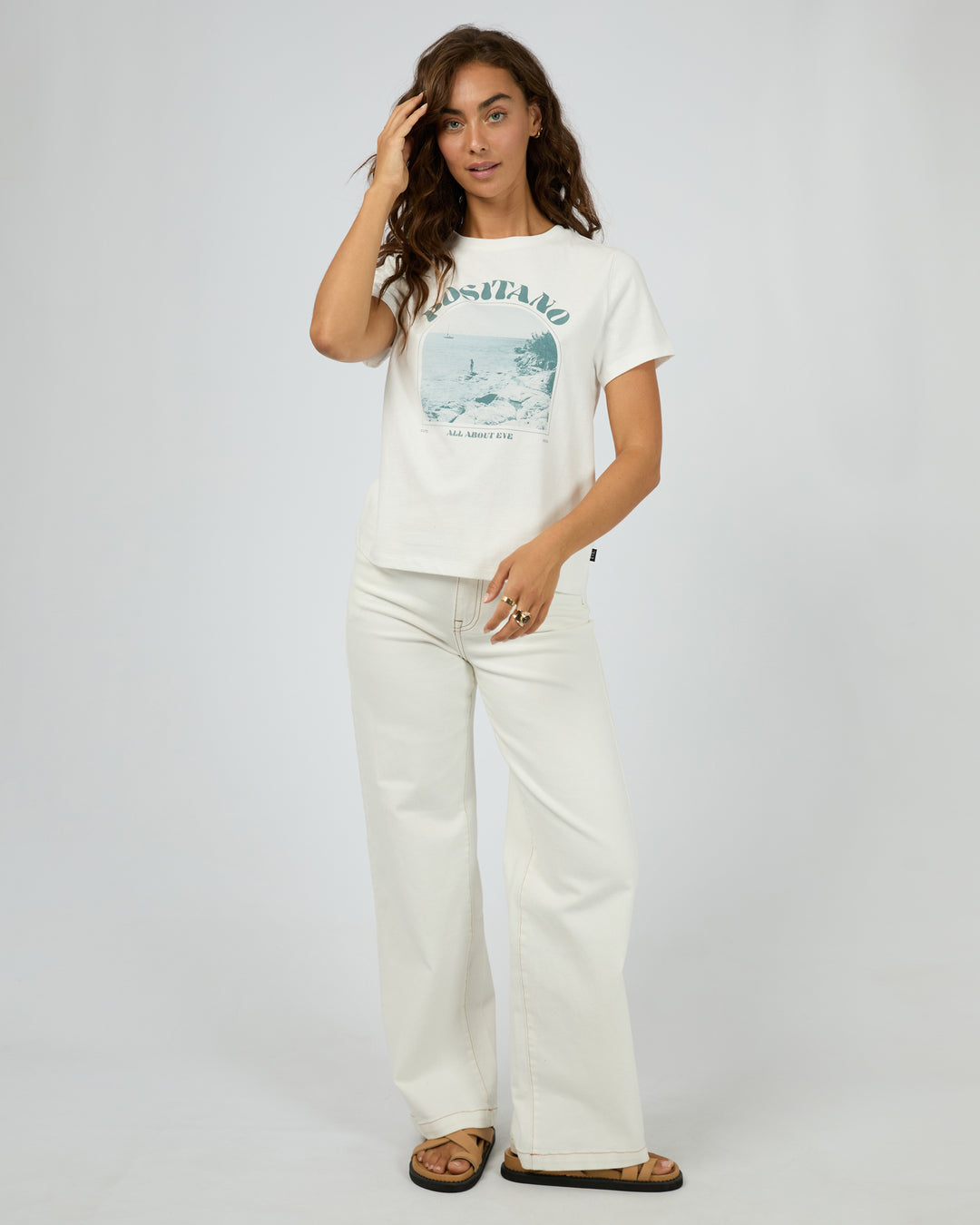 Positano Regular Tee Vintage White