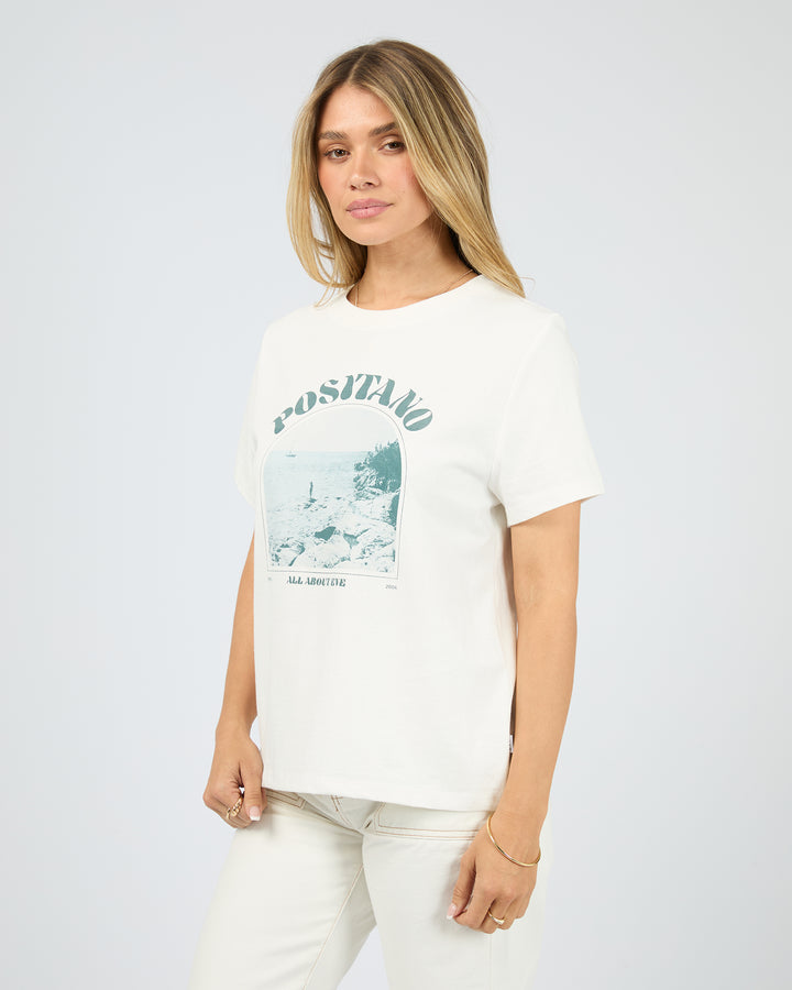 Positano Regular Tee Vintage White