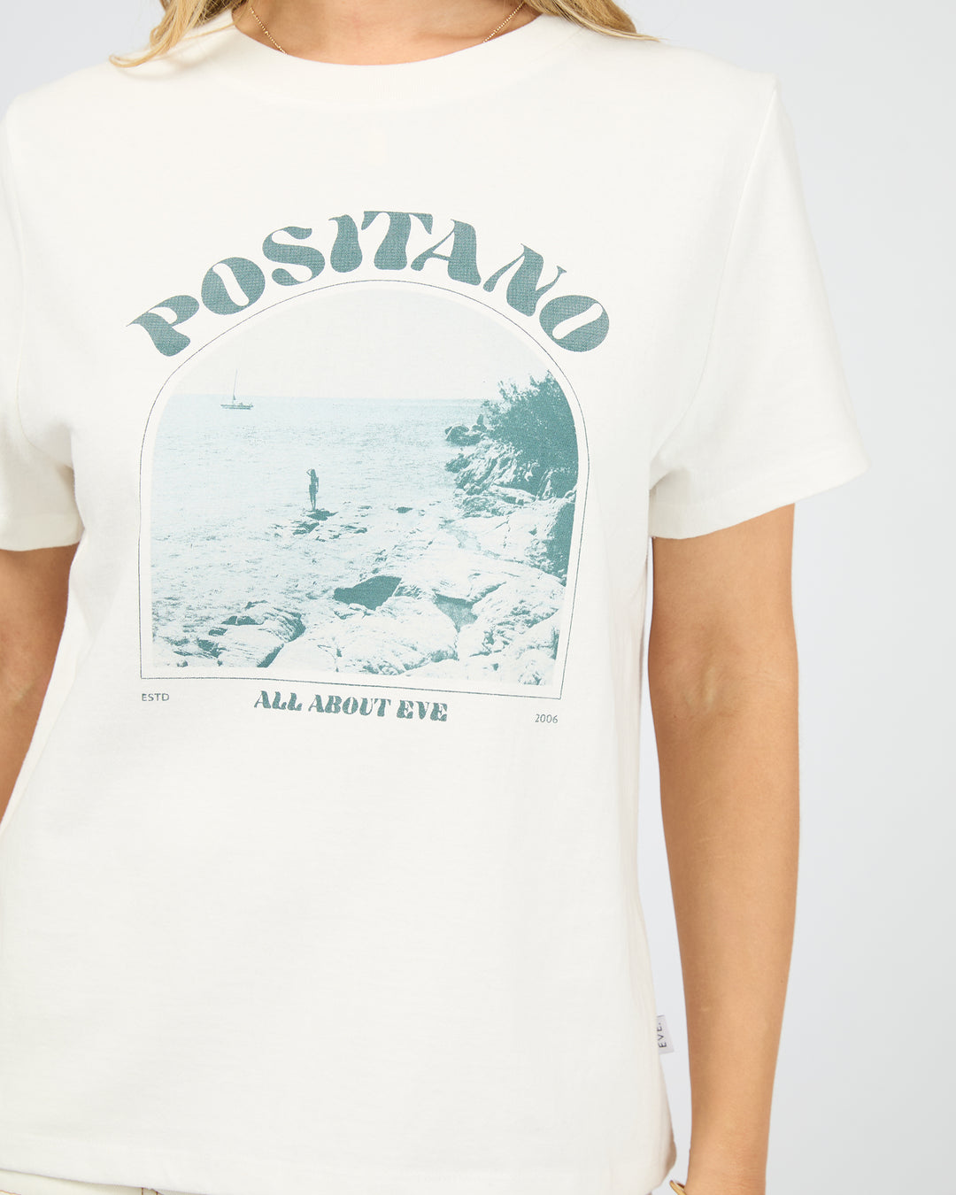 Positano Regular Tee Vintage White