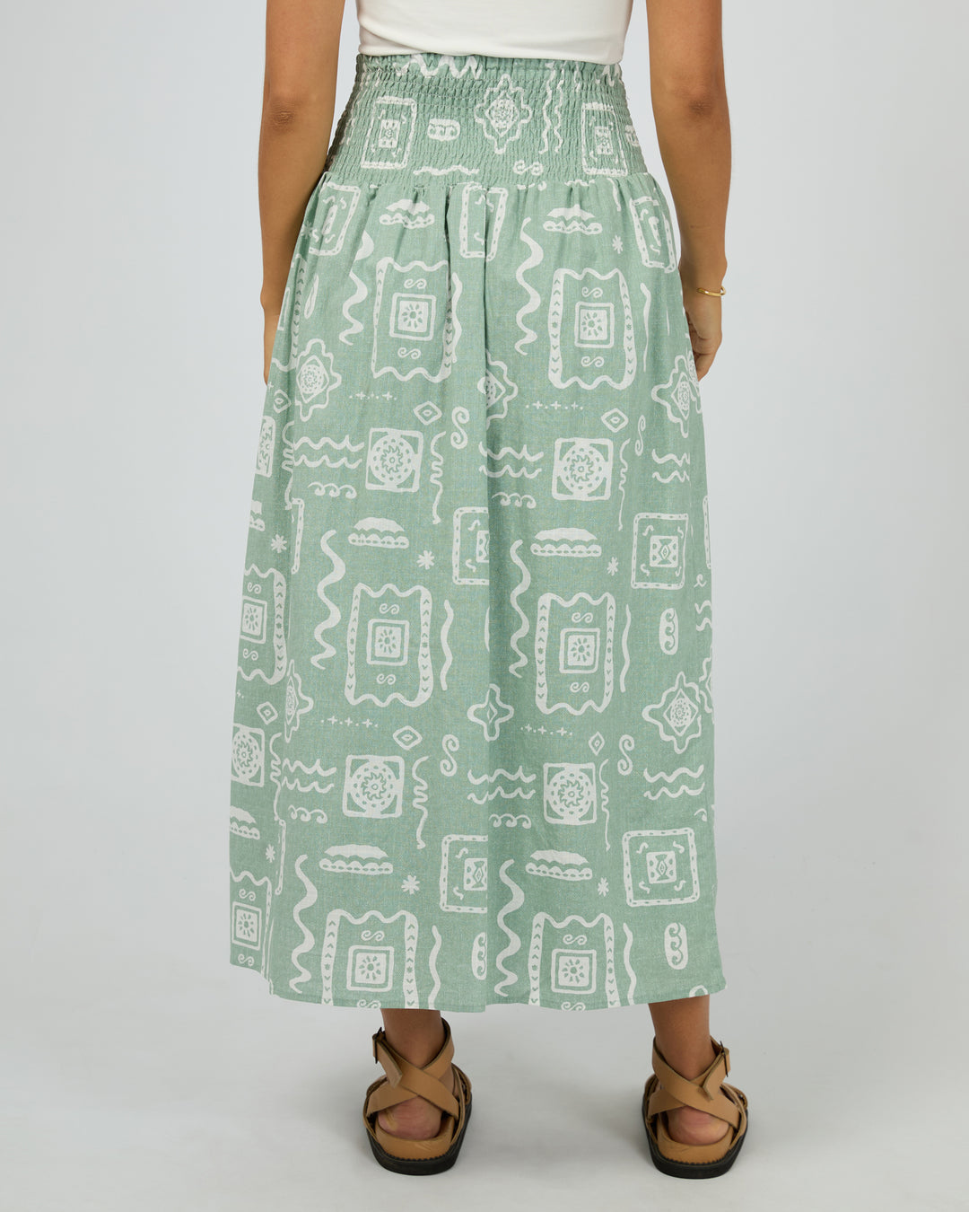 Lucia Maxi Skirt Sage