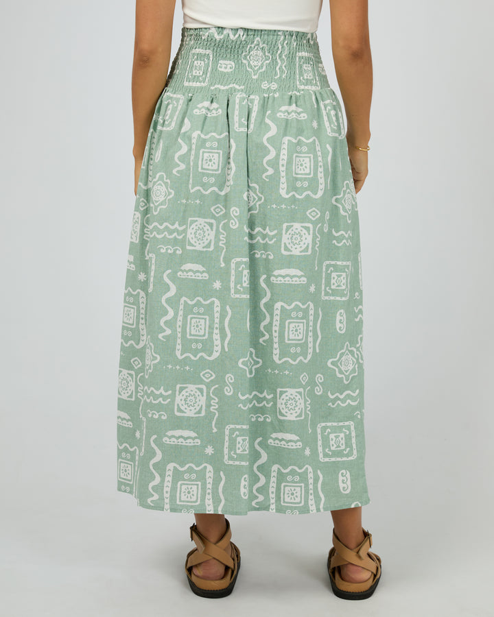 Lucia Maxi Skirt Sage