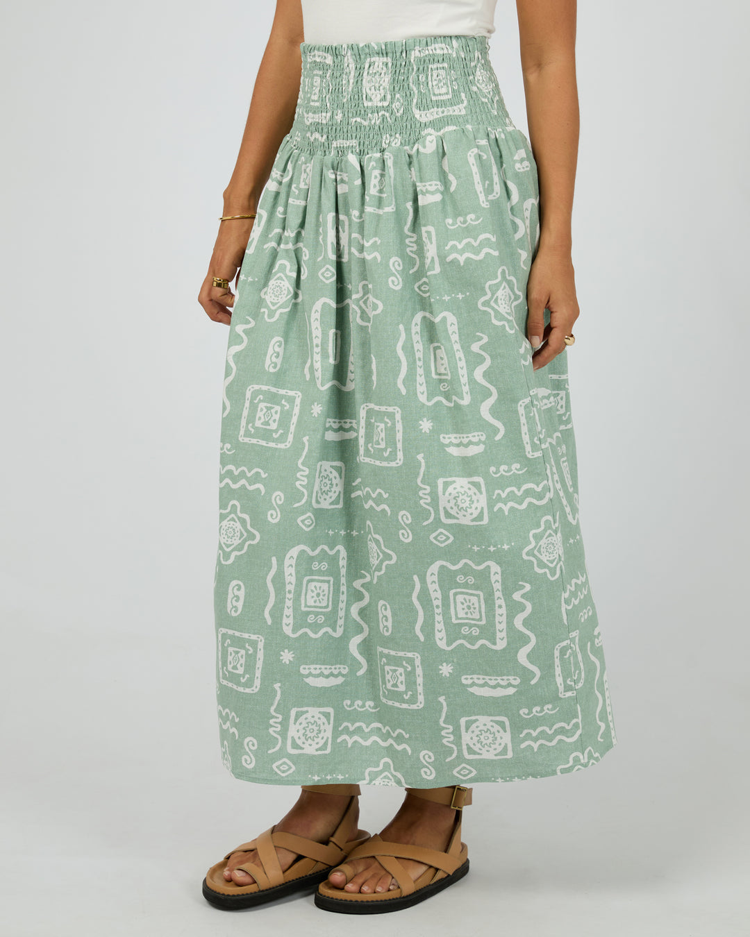 Lucia Maxi Skirt Sage